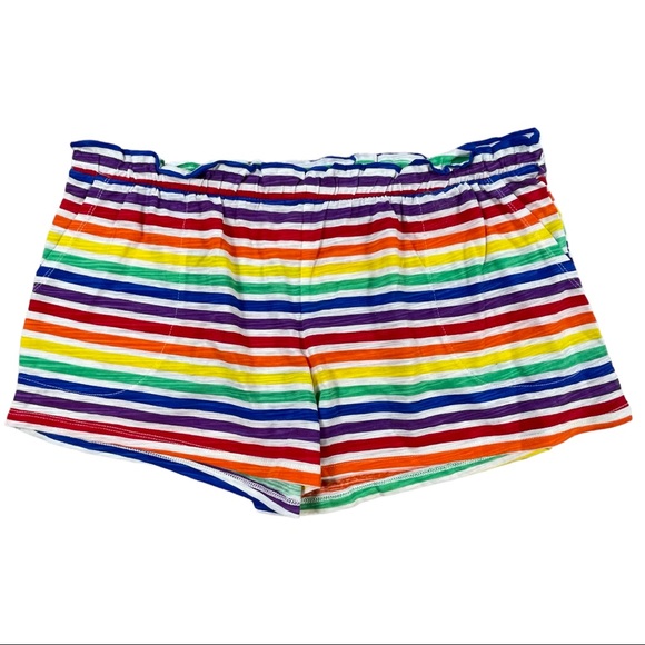 Secret Treasures size small white & rainbow tank & large rainbow shorts set NWT - Picture 7 of 16